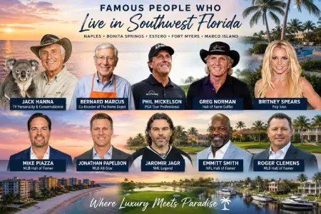 Famous People Who Call Southwest Florida Home